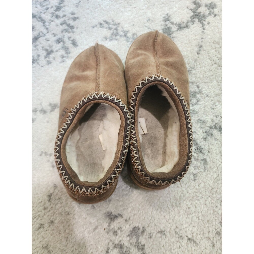 UGG Tasman Women's Brown Suede Sheepskin-Lined Slip-On Slippers US 7 - Picture 7 of 9